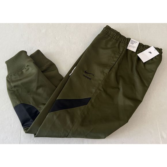 Nike DD6057 326 Men's Sz L Olive Sportswear Taper Leg Swoosh Jogger Pants $110 - Picture 3 of 8